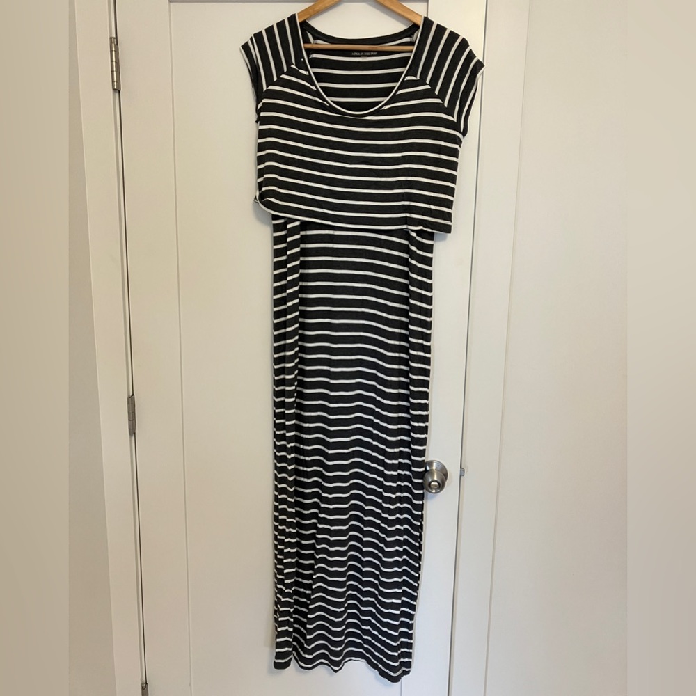 A Pea In The Pod Nursing Maternity Maxi Dress, Size M